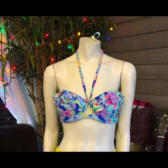 Victoria’s Secret Multi-Colored Bikini Top L NWOT - Picture 2 of 6